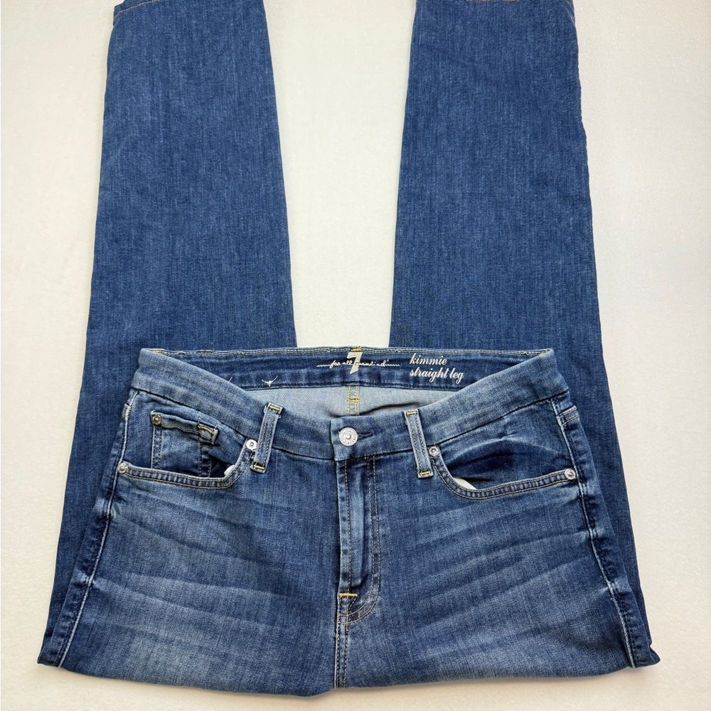7 For All Mankind Size 32 Straight Leg Jeans - Picture 2 of 4